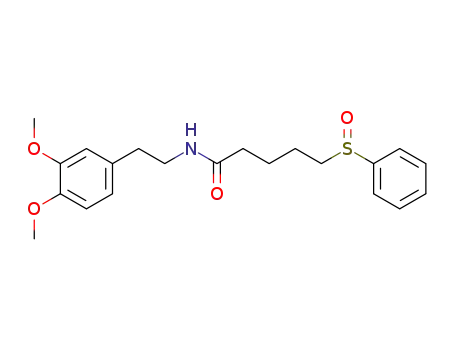 Pentanamide, N-[2-(3,4-dimethoxyphenyl)ethyl]-5-(phenylsulfinyl)-