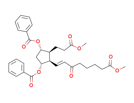 (1R,2R,3S,4S)-1,4-di(benzoyloxy)-3-(2-methoxycarbonylethyl)-2-(7-methoxycarbonyl-3-oxohept-1-enyl)cyclopentane