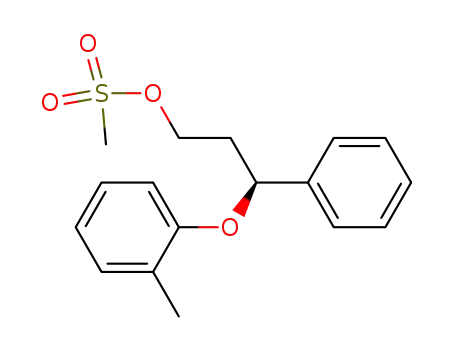 Molecular Structure of 115290-80-7 ((3S) 3-phenyl-3-(2-methylphenoxy)propyl methanesulfonate)