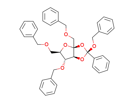 1,4,6-tri-O-benzyl-2,3-O-[1-(benzyloxy)benzylidene]-β-D-fructofuranose