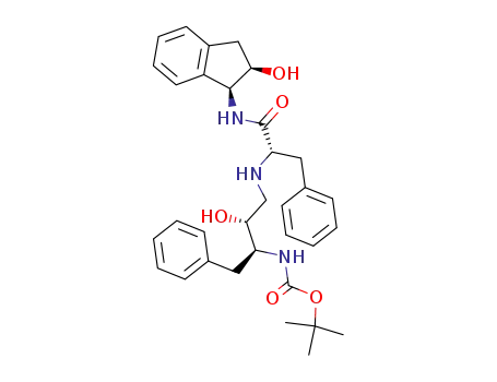 N-<1-phenyl-2(S)-<(tert-butoxycarbonyl)amino>-3(R)-hydroxybutan-4-yl>-L-phenylalanine (2(R)-hydroxy-1(S)-indanyl)amide
