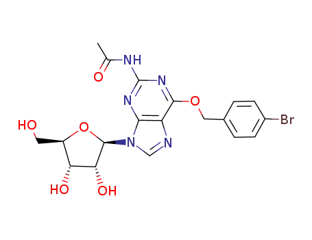 Guanosine, N-acetyl-6-O-[(4-bromophenyl)methyl]-