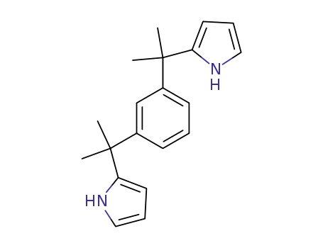 Molecular Structure of 443145-94-6 (1,3-bis-[1'-(pyrrol-2-yl)-1',1'-(dimethyl)methyl]benzene)