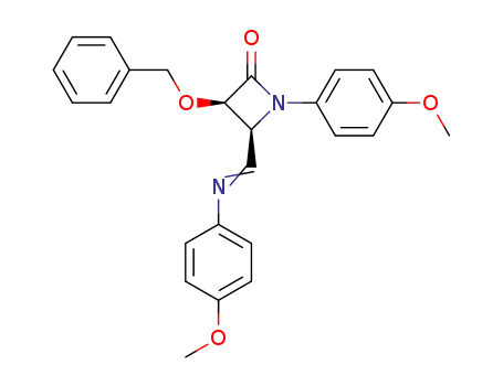(+)-(3R,4S)-3-benzyloxy-1-(4-methoxyphenyl)-4-{[(4-methoxyphenyl)imino]methyl}azetidin-2-one