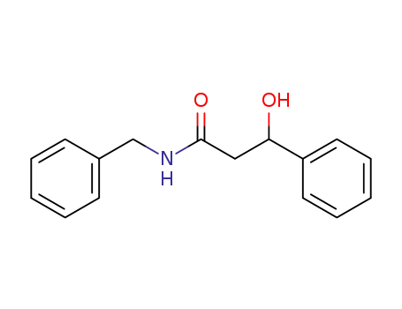 Molecular Structure of 5099-99-0 (Benzenepropanamide, b-hydroxy-N-(phenylmethyl)-)