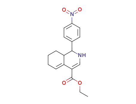 ethyl 1,2,6,7,8,8a-hexahydro-1-(4-nitrophenyl)-4-isoquinolinecarboxylate