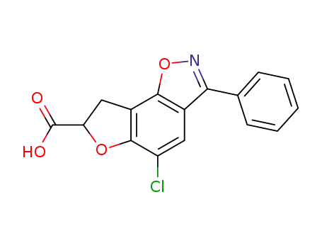 (7R)-5-chloro-3-phenyl-7,8-dihydrofuro[2,3-g][1,2]benzoxazole-7-carboxylic acid