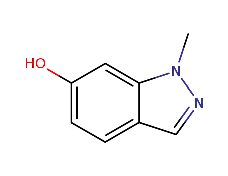 Molecular Structure of 118933-92-9 (1-Methyl-6-hydroxy-1H-indazole)