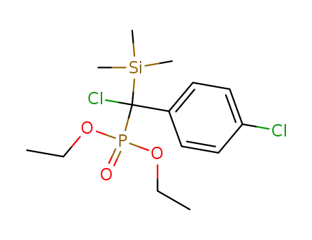 [Chloro-(4-chloro-phenyl)-trimethylsilanyl-methyl]-phosphonic acid diethyl ester