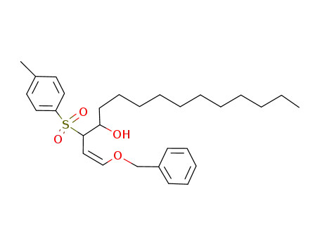 1-Pentadecen-4-ol, 3-[(4-methylphenyl)sulfonyl]-1-(phenylmethoxy)-, (Z)-