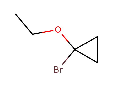 Molecular Structure of 95631-62-2 (1-BROMO-1-ETHOXY-CYCLOPROPANE)