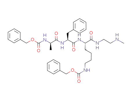 [(S)-5-[(S)-2-((R)-2-Benzyloxycarbonylamino-propionylamino)-3-phenyl-propionylamino]-5-(2-methylamino-ethylcarbamoyl)-pentyl]-carbamic acid benzyl ester