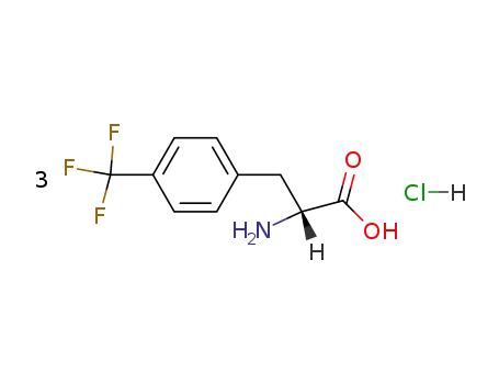 Molecular Structure of 122839-50-3 (4-TRIFLUOROMETHYL-L-PHENYLALANINE HYDROCHLORIDE)