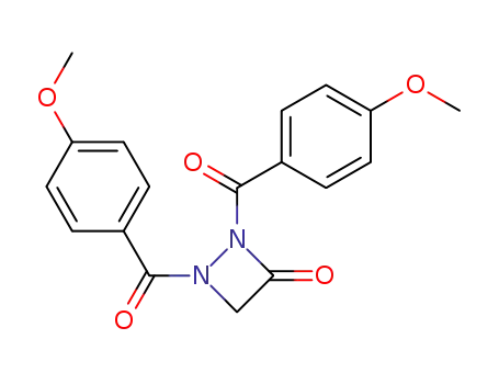 Molecular Structure of 80351-13-9 (1,2-Diazetidin-3-one, 1,2-bis(4-methoxybenzoyl)-)