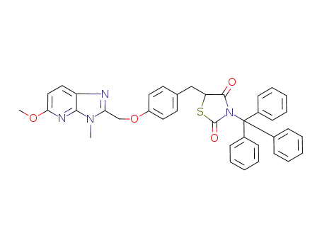 2,4-Thiazolidinedione,
5-[[4-[(5-methoxy-3-methyl-3H-imidazo[4,5-b]pyridin-2-yl)methoxy]phen
yl]methyl]-3-(triphenylmethyl)-