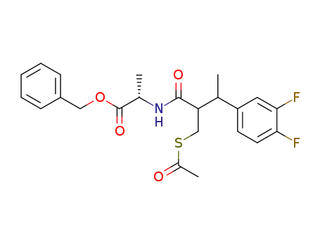 (S)-2-[2-Acetylsulfanylmethyl-3-(3,4-difluoro-phenyl)-butyrylamino]-propionic acid benzyl ester