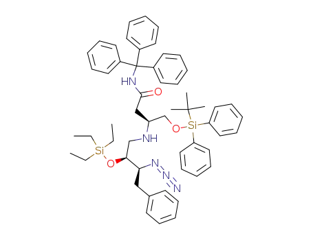 N-Triphenylmethyl (3S)-3-[(2S,3S)-3-azido-4-phenyl-2-triethylsilyloxybutylamino]-4-(tert-butyldiphenylsilyloxy)butyramide