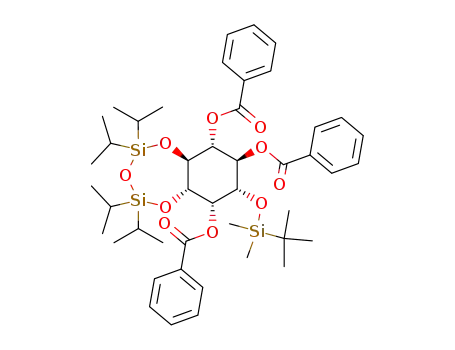 1D-1-O-(tert-butyldimethylsilyl)-2,5,6-O-tribenzoyl-3,4-O-(1,1,3,3-tetraisopropyldisiloxanedi-1,3-yl)-myo-inositol