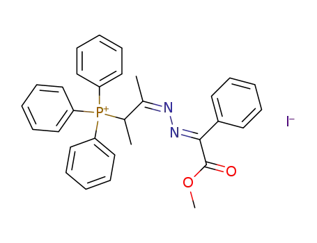 triphenyl<1-methyl-2-((phenyl(methoxycarbonyl)methylene)hydrazono)propyl>phosphonium iodide