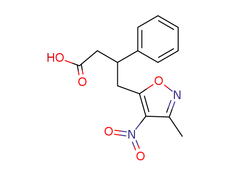 4-(3-methyl-4-nitroisoxazol-5-yl)-3-phenylbutanoic acid