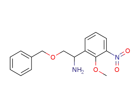 1-[1-amino-2-(phenylmethoxy)ethyl]-2-methoxy-3-nitro-benzene