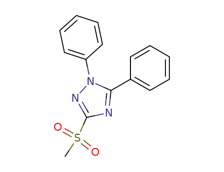 Molecular Structure of 99793-78-9 (3-Methanesulfonyl-1,5-diphenyl-1H-[1,2,4]triazole)