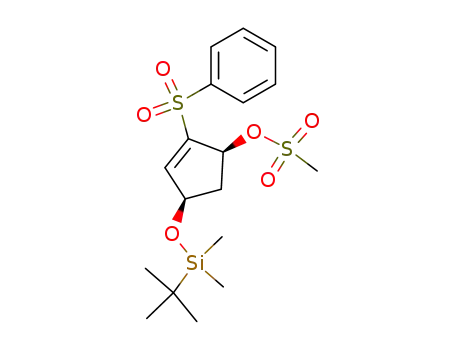 (1S,4R)-cis-4-(tert-Butyldimethylsiloxy)-1-(methanesulfonoxy)-2-(phenylsulfonyl)-2-cyclopentene