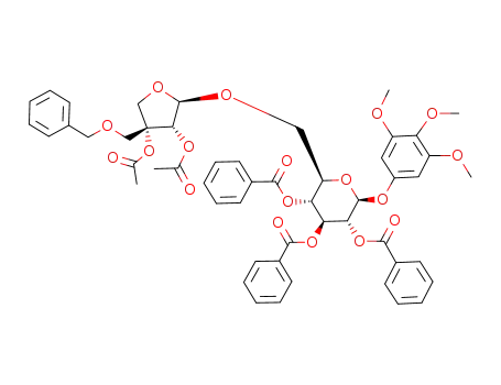 3,4,5-trimethoxyphenyl 6-O-(2,3-di-O-acetyl-5-O-benzyl-β-D-erythro-apiofuranosyl)-2,3,4-tri-O-benzoyl-β-D-glucopyranoside