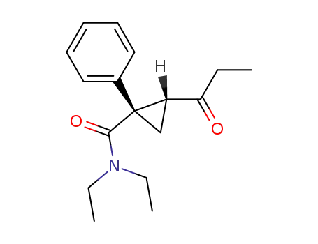 (1S,2R)-1-phenyl-2-propanoyl-N,N-diethylcyclopropanecarboxamide