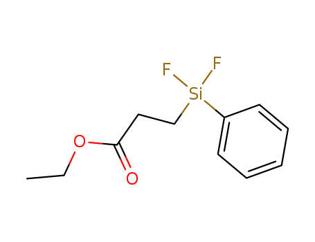 Propanoic acid, 3-(difluorophenylsilyl)-, ethyl ester