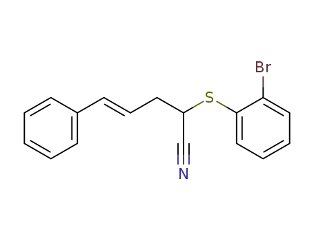 E-2-(o-bromophenylsulfenyl)-5-phenyl-4-pentenenitrile