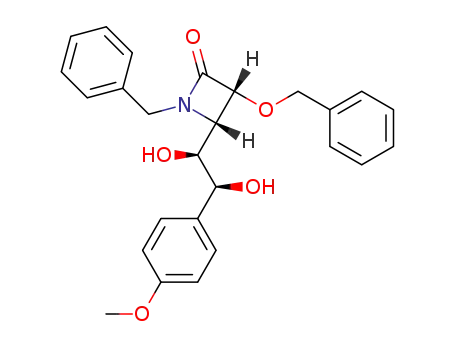 (3R,4S)-1-Benzyl-3-benzyloxy-4-[(1S,2S)-1,2-dihydroxy-2-(4-methoxy-phenyl)-ethyl]-azetidin-2-one