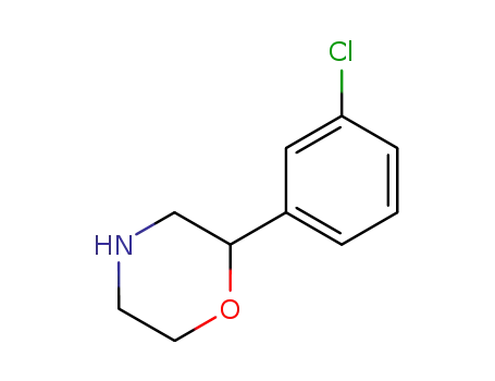 Molecular Structure of 61151-63-1 (2-(3-Chlorophenyl)-Morpholine HCl)