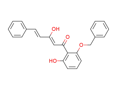 1-(6-benzyloxy-2-hydroxyphenyl)-3-hydroxy-5-phenyl-2,4-pentadien-1-one