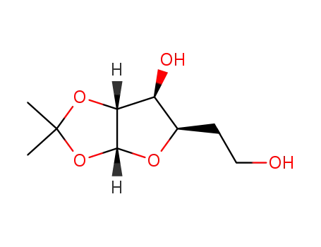 Molecular Structure of 7057-09-2 (1-O,2-O-Isopropylidene-5-deoxy-α-D-glucofuranose)