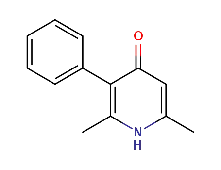 Molecular Structure of 138642-48-5 (4(1H)-Pyridinone, 2,6-dimethyl-3-phenyl-)