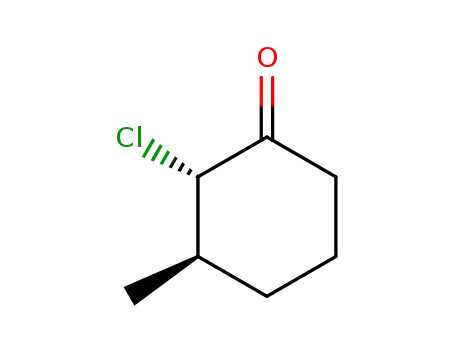 Molecular Structure of 63603-22-5 (Cyclohexanone, 2-chloro-3-methyl-, trans-)