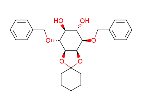 (+/-)-1,4-di-O-benzyl-2,3-O-cyclohexylidene-myo-inositol