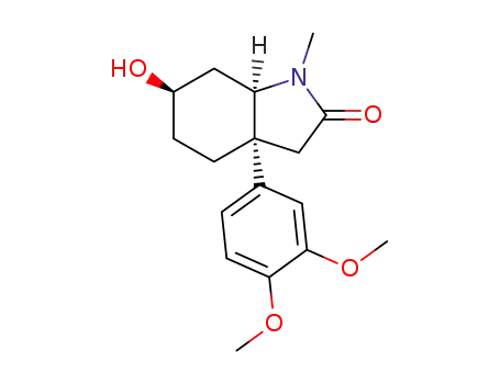 (3aR<sup>*</sup>,6S<sup>*</sup>,7aS<sup>*</sup>)-octahydro-6-hydroxy-3a-(3,4-dimethoxyphenyl)-1-methylindol-2-one
