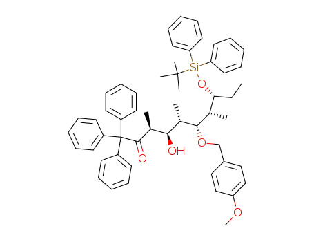 (3S,4R,5S,6R,7R,8R)-8-(tert-Butyl-diphenyl-silanyloxy)-4-hydroxy-6-(4-methoxy-benzyloxy)-3,5,7-trimethyl-1,1,1-triphenyl-decan-2-one