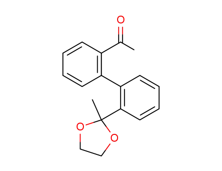 1-<2'-<(2-methyl-1,3-dioxolan)-2-yl><1,1'-biphenyl>-2-yl>ethanone
