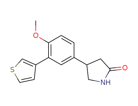 4-[4-methoxy-3-(thien-3-yl)phenyl]pyrrolidin-2-one