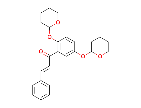 2-Propen-1-one,
1-[2,5-bis[(tetrahydro-2H-pyran-2-yl)oxy]phenyl]-3-phenyl-, (2E)-