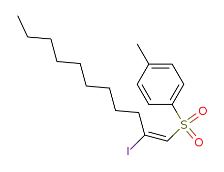 Molecular Structure of 112473-03-7 (Benzene, 1-[(2-iodo-1-undecenyl)sulfonyl]-4-methyl-, (E)-)