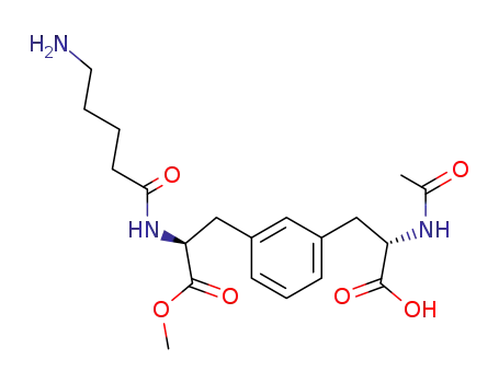 (S)-2-Acetylamino-3-{3-[(S)-2-(5-amino-pentanoylamino)-2-methoxycarbonyl-ethyl]-phenyl}-propionic acid