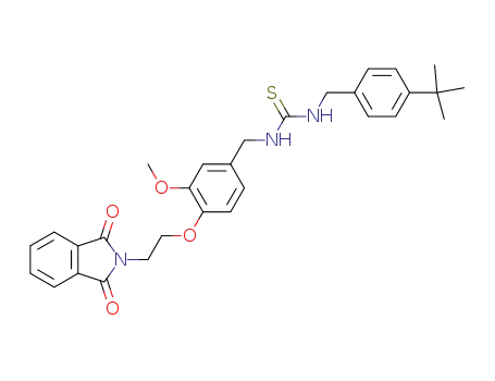 Thiourea,
N-[[4-[2-(1,3-dihydro-1,3-dioxo-2H-isoindol-2-yl)ethoxy]-3-methoxyphen
yl]methyl]-N'-[[4-(1,1-dimethylethyl)phenyl]methyl]-