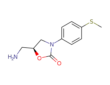 (S)-3-<4-(methylthio)phenyl>-2-oxo-5-(aminomethyl)oxazolidine