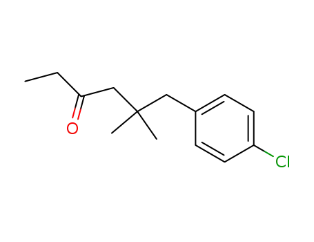 Molecular Structure of 66608-16-0 (3-Hexanone, 6-(4-chlorophenyl)-5,5-dimethyl-)