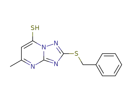 2-benzylsulfanyl-5-methyl-4<i>H</i>-[1,2,4]triazolo[1,5-<i>a</i>]pyrimidine-7-thione
