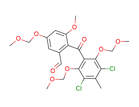 2-[2,6-bis(methoxymethoxy)-3,5-dichloro-4-methylbenzoyl]-3-methoxy-5-(methoxymethoxy)benzaldehyde